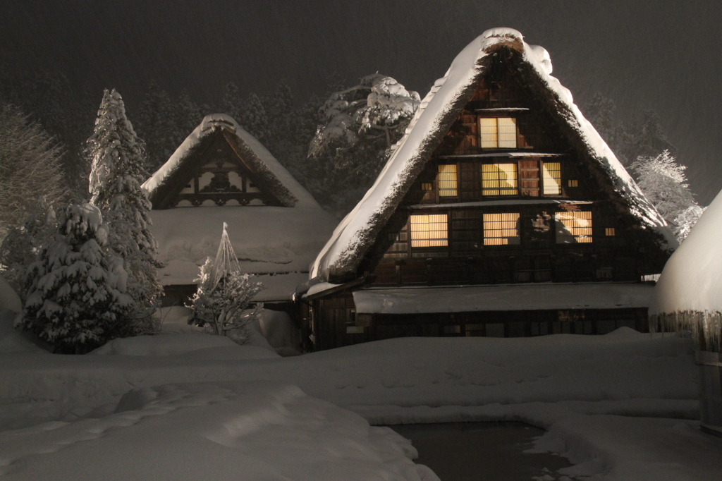 2015 白川郷ライトアップ⑪　夜
