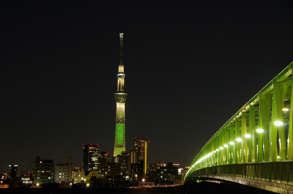 スカイツリーと橋
