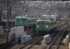 湖西線緑虫コンビ