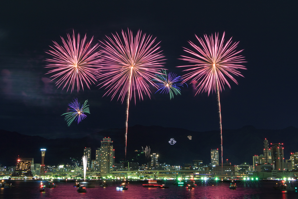 みなとこうべ海上花火大会-3