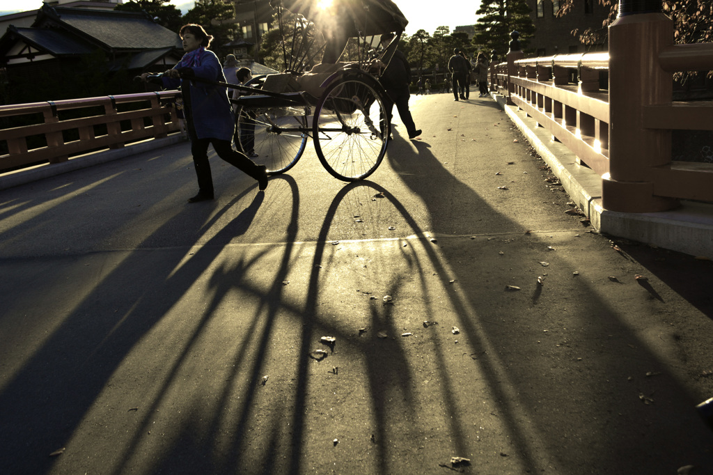 中橋夕景