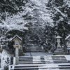 雪の高山　日枝神社