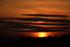 定光寺からの夕暮れ