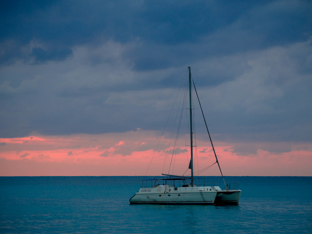 Scenery of Miyakojima of dusk