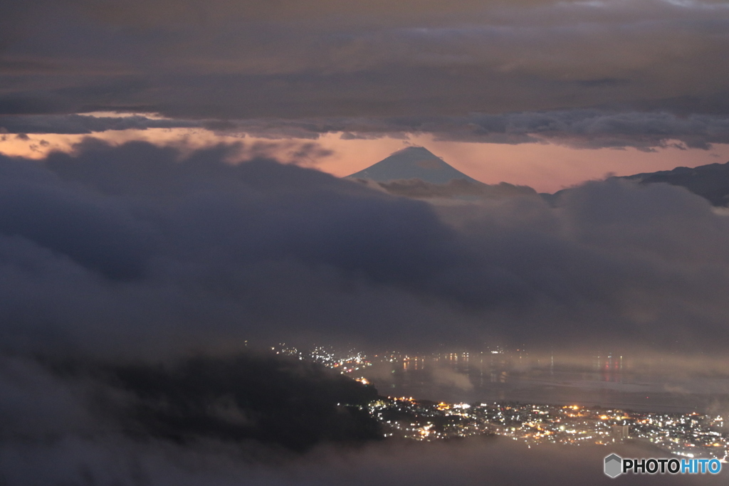 雲のあいま。