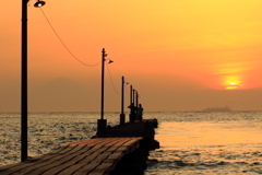 夕日