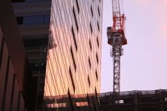 工事現場と反射