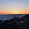 里山の夕陽