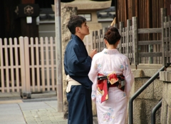 花見小路で
