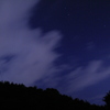 星空と流れる雲