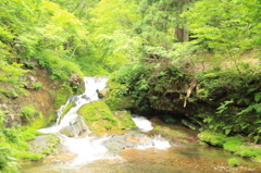 銀山温泉の滝