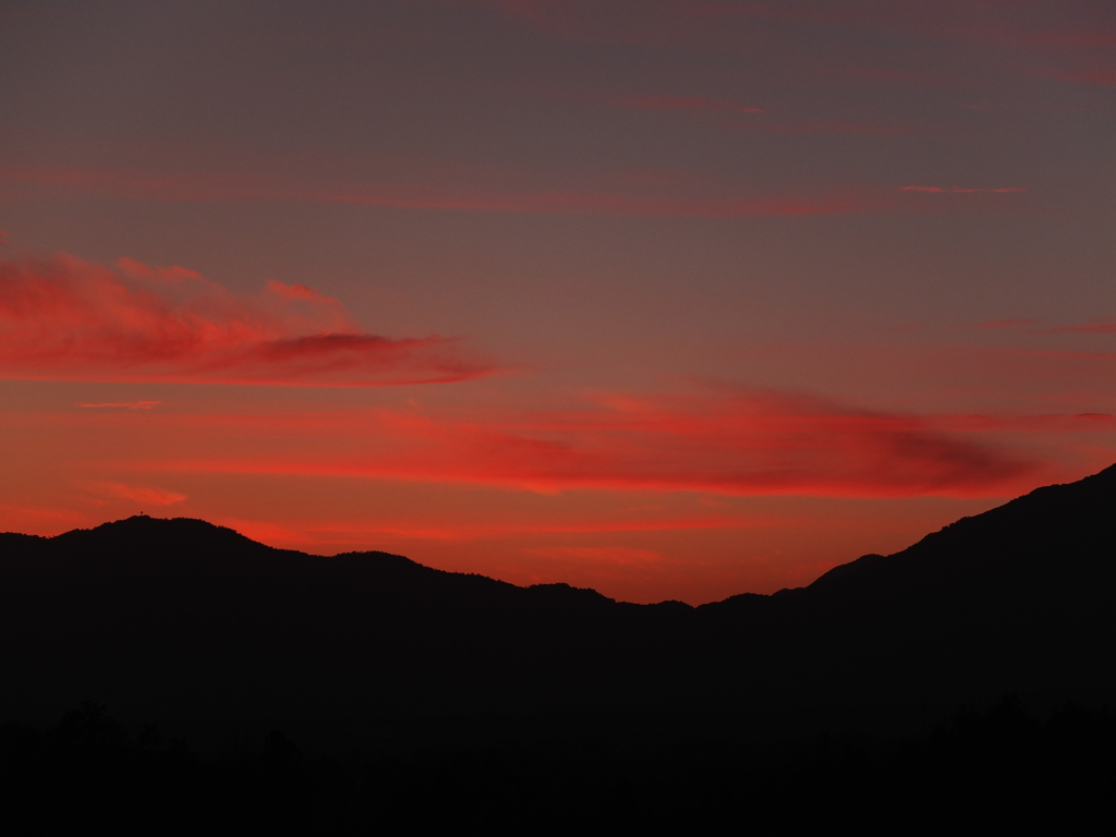 奈義の夕焼け