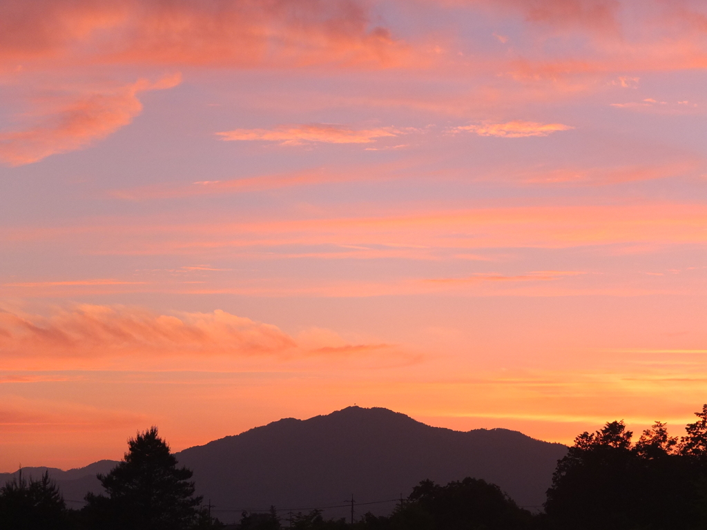 奈義の夕焼け
