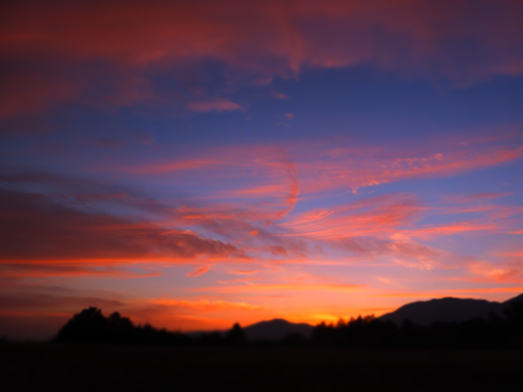 奈義の夕焼け