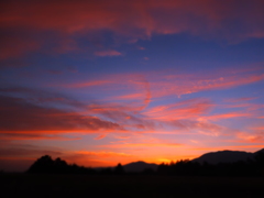 奈義の夕焼け