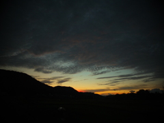 津山の夕焼け