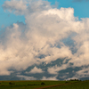 山と雲。