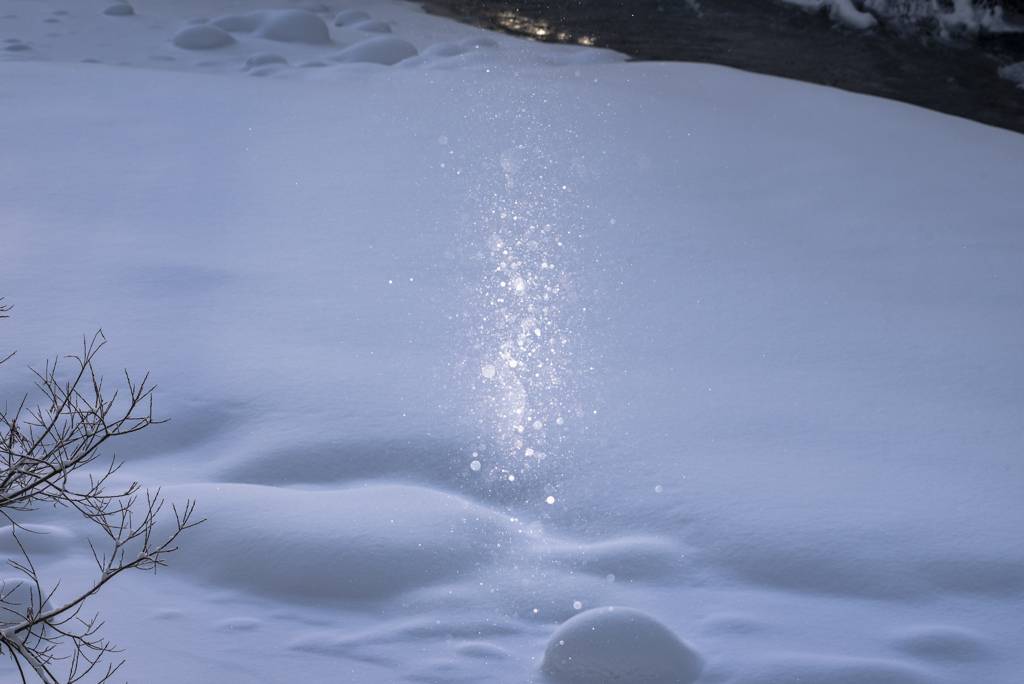 -14℃のダイアモンドダスト。