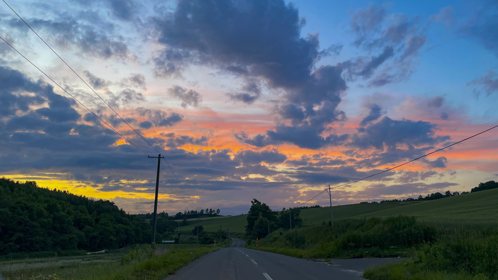 夕暮の帰り道。 