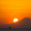 富士と太陽