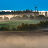 朝霧の丘。