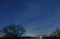 雪国の星空