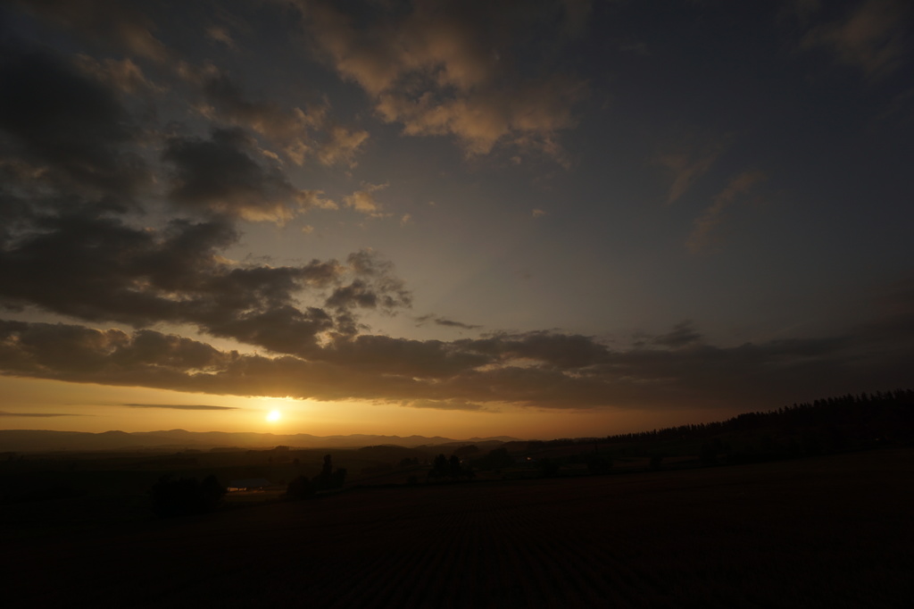 美瑛の夕焼け２