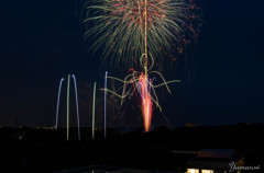 七夕祭の花火