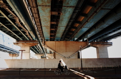 under bridge