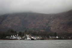cloud, mountain and water i.e. highland