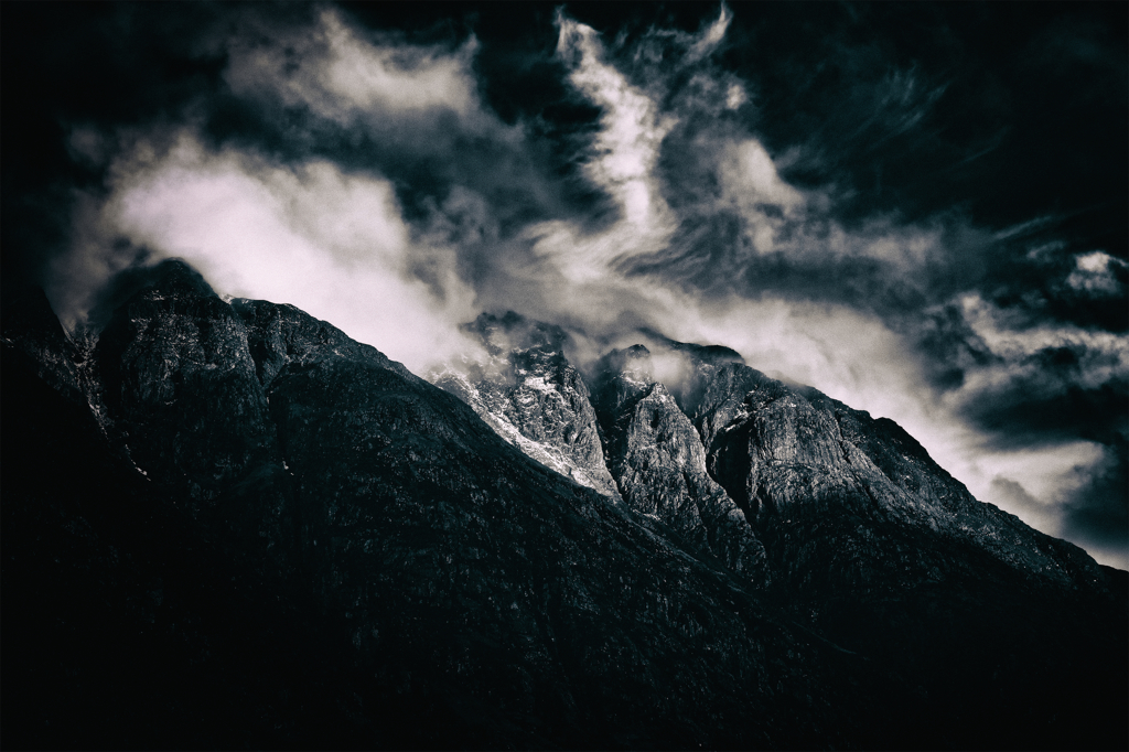 light on the rock
