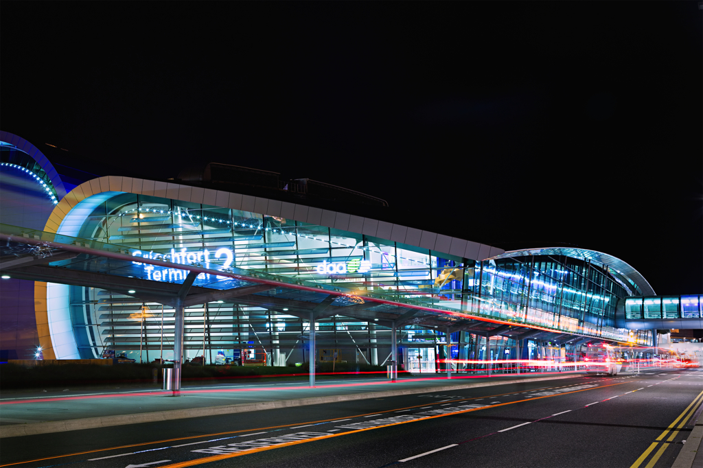 airport at night