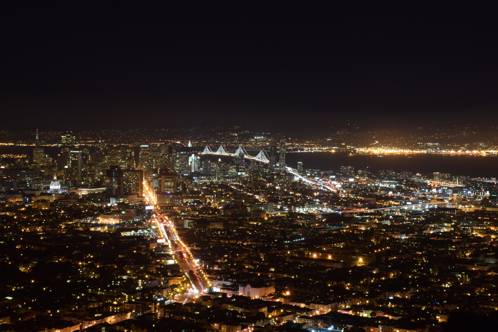 サンフランシスコの夜景。