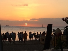 Sunset of Waikiki.