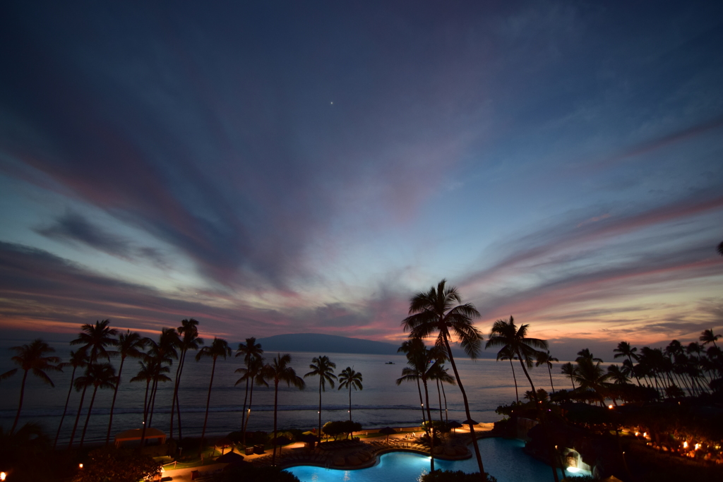 Hyatt Regency Maui Resort and Spaからの夕景