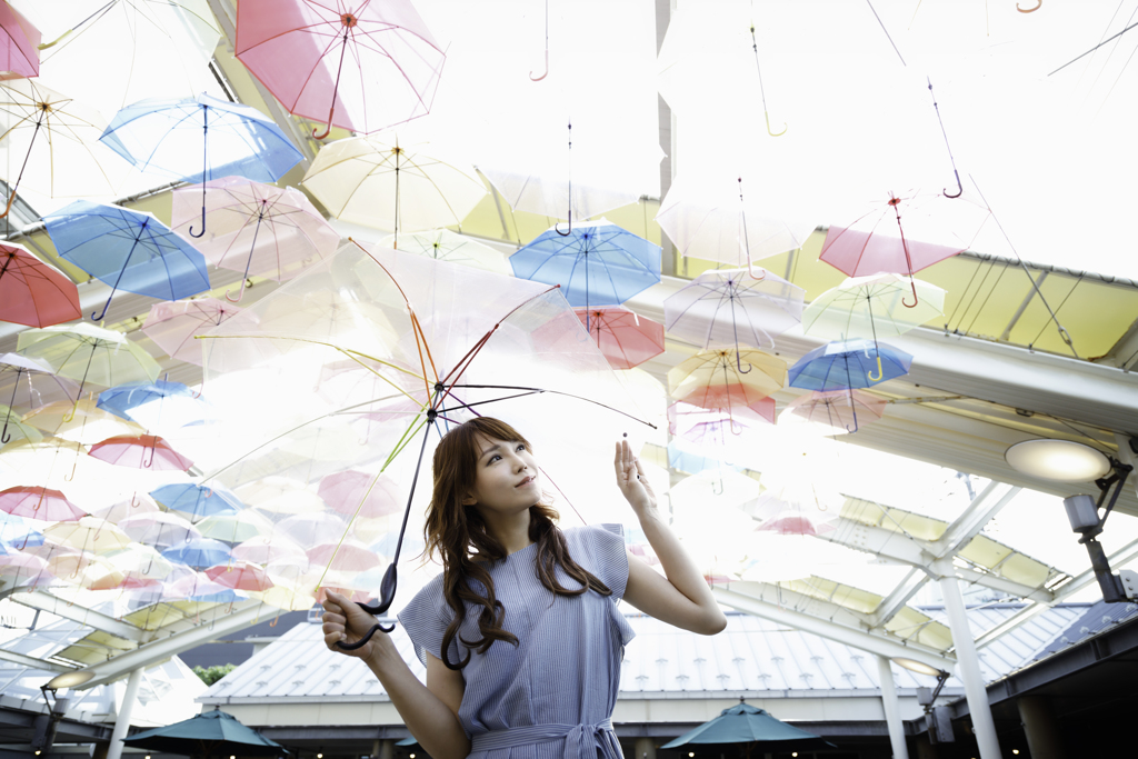 梅雨空の花