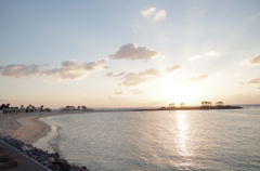 夕暮れ時の海岸2