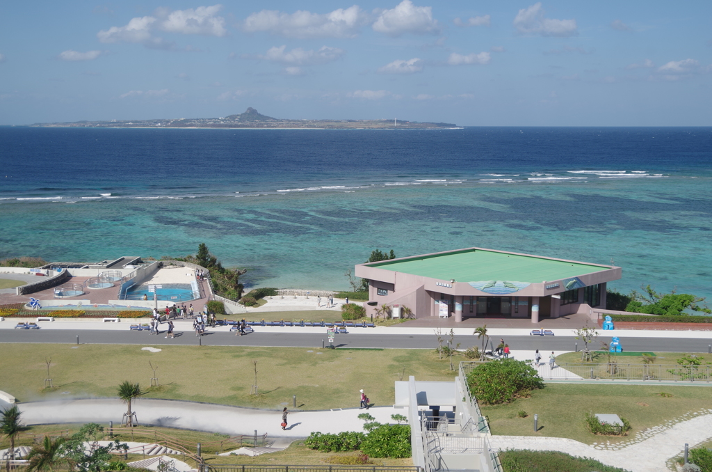 海洋博公園にて