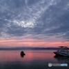 湖面を染めて・・・