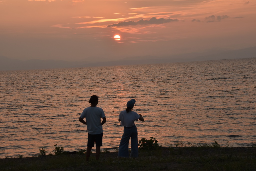 父と娘と夕景と・・