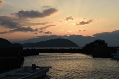 沖島夕景２