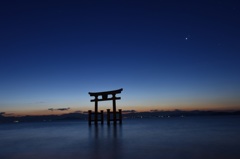 睦月白髭神社朝景1