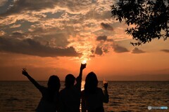 夕陽に乾杯！