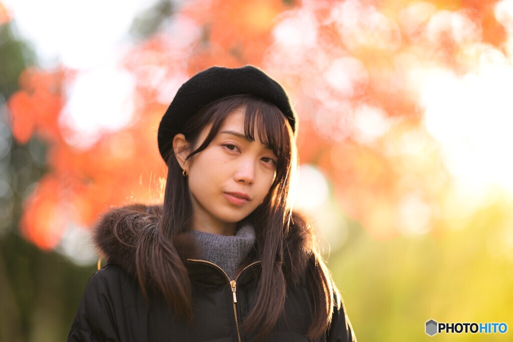 紅葉ポトレ
