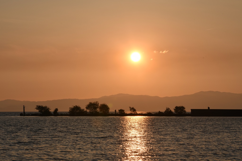 水無月米原夕景1
