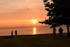 想いの違う夕景