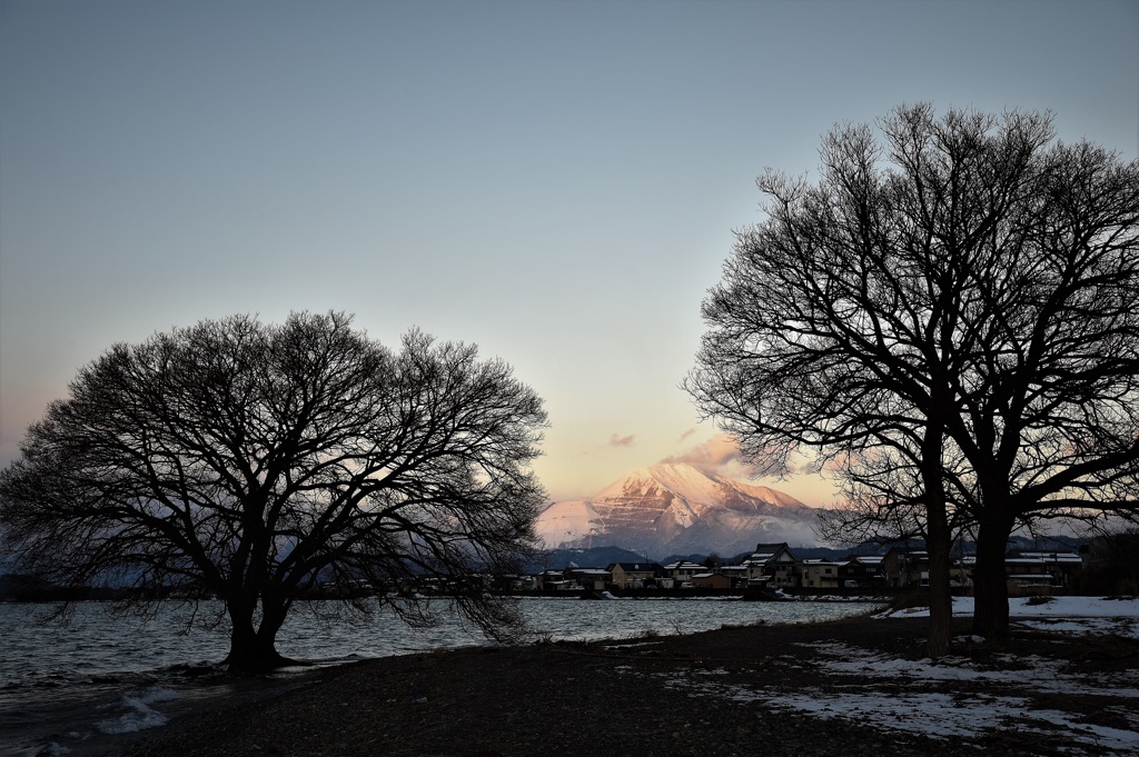 伊吹山夕景