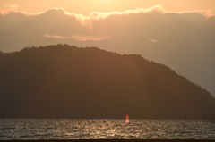 沖島夕景１