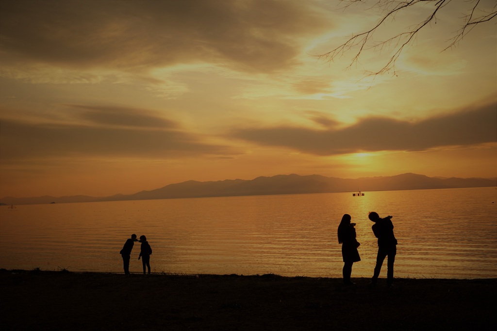 記憶に残る夕景