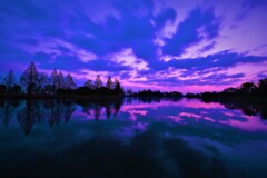 静かの湖の夜明け前
